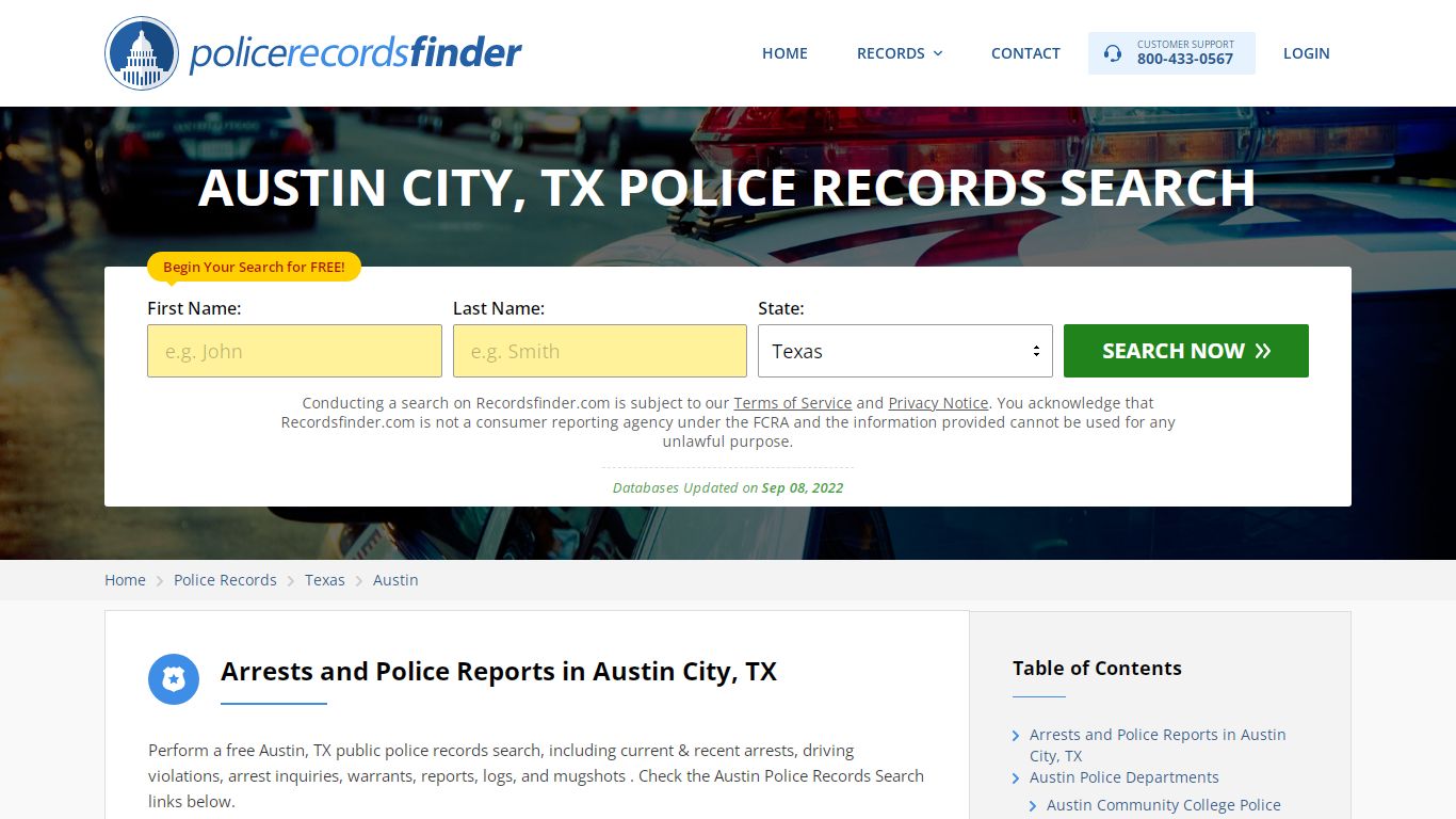 Austin, Lonoke County, TX Police Reports & Police Department Records